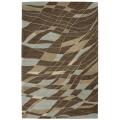 Hand-tufted Aspects Brown Wool Rug (5'6 x 8')