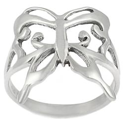 Tressa Sterling Silver Butterfly Ring