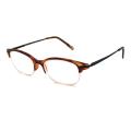 NVU Eyewear Unisex Stuyvesant Demi Brown Reading Glasses