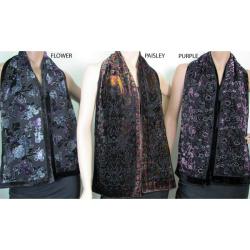 Symphony Designs Velvet Burnout 3-piece Scarf Set 