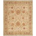 Handmade Mahal Ivory Wool Rug (8' x 10')