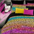 Street Revival Rainbow Leopard Full-size Bed in a Bag with Sheet Set