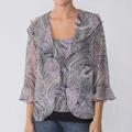 Nicola Women's 2-piece Crinkled Blouse Set