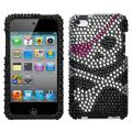 Premium Apple iPod Touch 4 Skull Rhinestone Case