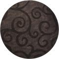 Hand-tufted Kuber Brown Geometric Rug (7'9 Round)