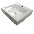 More information on a blog about porcelain Pair DeNovo Semi-recessed White Porcelain Topmount Sink With Single Hole