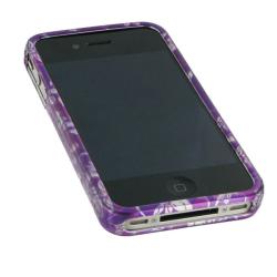 Apple iPhone 4 Purple Flower Case
