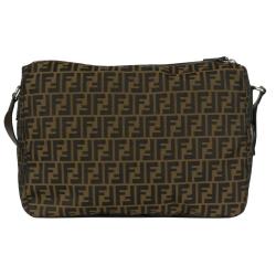 Fendi Zucca Brown Jacquard Messenger Bag