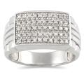 10k White Gold 1/4ct TDW Men's Diamond Ring (H-I, I1-I2)