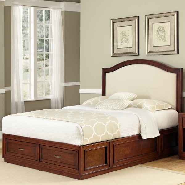 Home Styles Duet Platform Queen Microfiber Inset Bed