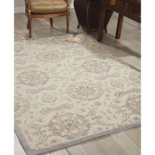 Graphic Illusions Modern Ivory Rug (7'9 x 10'10)