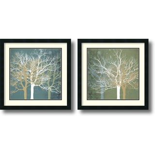 Erin Clark 'Tranquil Forest' Framed Art Print Set