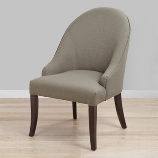 Reese Espresso Finish Chinchilla Upholstery Accent Chair