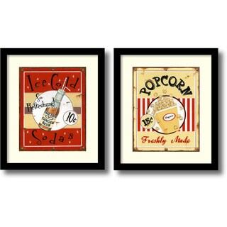 Lesley Hallas 'Refreshments' Framed Art Print Set