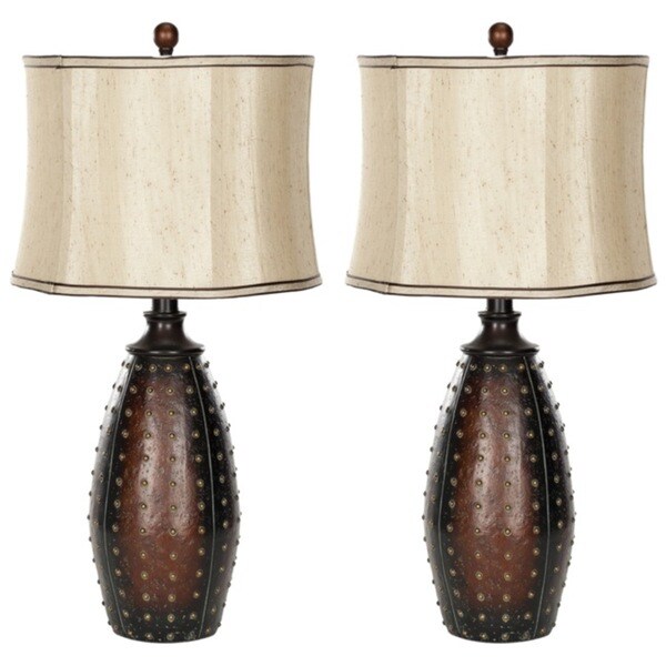 Safavieh Indoor 1-light Traditions Brown Table Lamps (Set of 2)