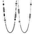 Journee Collection Rhodium-plated Base Metal Glass Stone Necklace