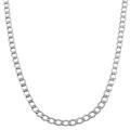 Fremada Sterling Silver 3.3mm Curb Link Chain (18-24 inch)