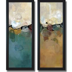 (>_<)  Laurie Maitland 'Retro Jewels' Framed 2-Piece Canvas Art Set