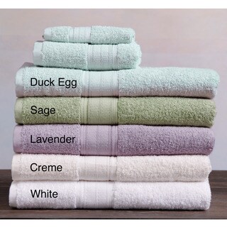 Laura Ashley Solid 3-piece Cotton Towel Set