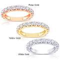 14k Gold 1 1/2ct TDW Semi-Eternity Diamond Wedding Band (G-H, I1-I2)