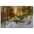 Joseph Faruqharson 'Glowing Tints of Evening Hours' Canvas Art
