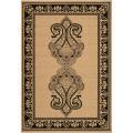 Wells Beige Border Indoor/Outdoor Rug (7'6 x 10'9)
