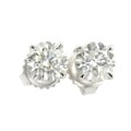 Platinum 3/4ct TDW Clarity-enhanced Diamond Stud Earrings