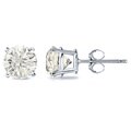 18k Gold 3/4ct TDW Clarity-enhanced Diamond Stud Earrings