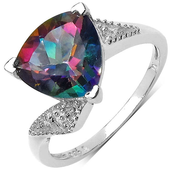 Mystic Topaz Ring Silver mystic topaz ring