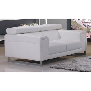 Carter Bonded Leather Loveseat