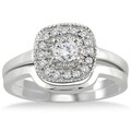 10k White Gold 1/3ct TDW White Diamond Bridal Ring Set (I-J, I1-I2)