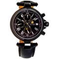Steinhausen Men's Three Eyes Automatic Black Case Black Dial Watch