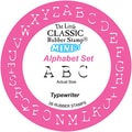 Little Classics Mini Rubber Mounted Stamp-Alphabet Typewriter