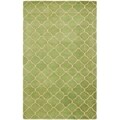 Handmade Moroccan Green Wool Rug (5' x 8')