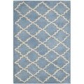 Handmade Moroccan Blue Grey Wool Rug (2' x 3')