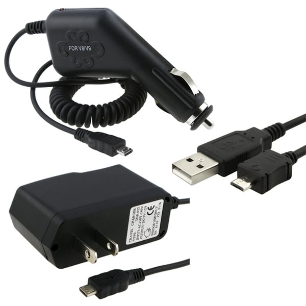 BasAcc Car Charger/ Travel Charger/ USB Cable for Google Nexus One