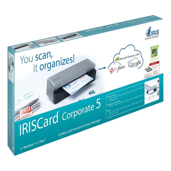 I.R.I.S. IRISCard Corporate 5 Sheetfed Scanner - 300 dpi Optical