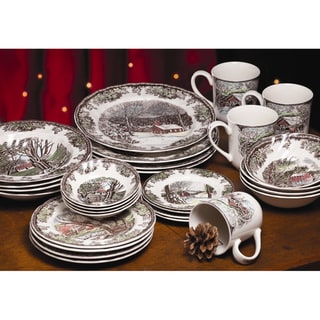 Compare Price Johnson Brothers Friendly Village 28-Piece Dinnerware Set