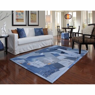 Beaufort Denim Blue Full Rug (3'6 x 5'6)