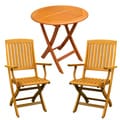 Royal Tahiti Pamplona 3-Piece Outdoor Folding Bistro Set