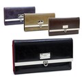 Women's Genuine Italian Leather Checkbook Wallet