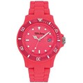 Tekday Women's Pink Dial Plastic Strap Date Watch