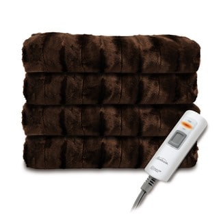 Faux Fur Heated Throw