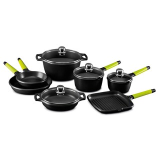 Fundix by Castey 11-piece Kiwi Handle Cookware Set