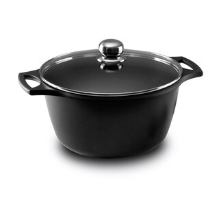 Fundix Black 5.25-quart Sauce Pot with Lid