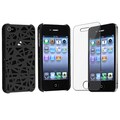 BasAcc Black Bird Nest Case/ Screen Protector for Apple iPhone 4/ 4S