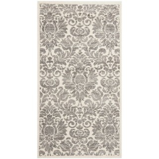 Porcello Damask Ivory/ Grey Rug (2'7 x 5')