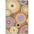 Metropolis Circ Sage Rug (3'3 x 5')