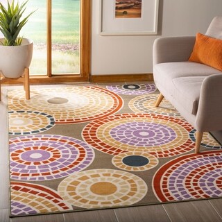 Metropolis Circ Sage Rug (5'3 x 7'11)