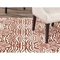 Metropolis Tiger Cream/ Brown Rug (4'7 x 6'6)